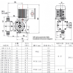 Pompa dosis diafragma meter
