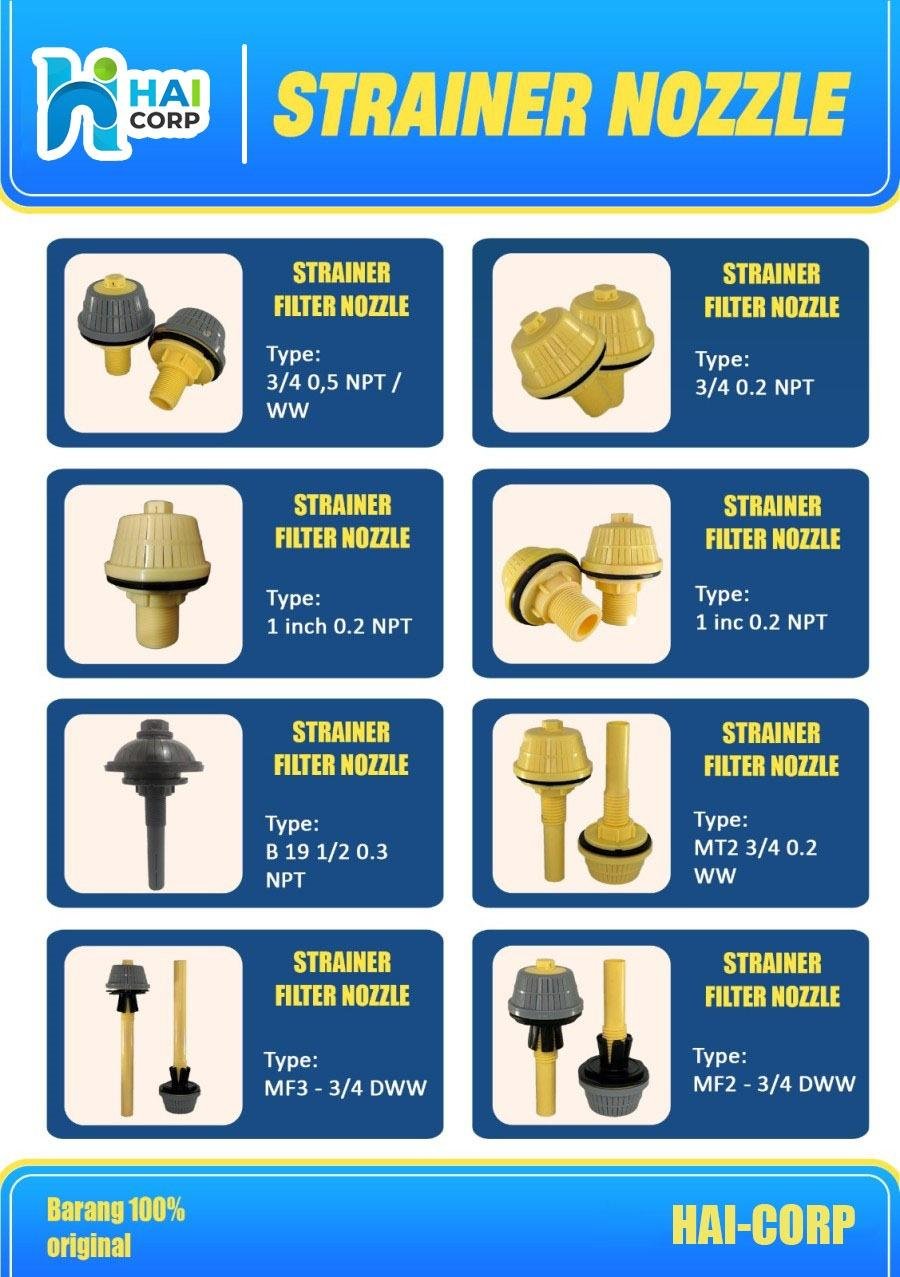Strainer Nozzle Jamur - MFN 1" 0.2 mm NPT